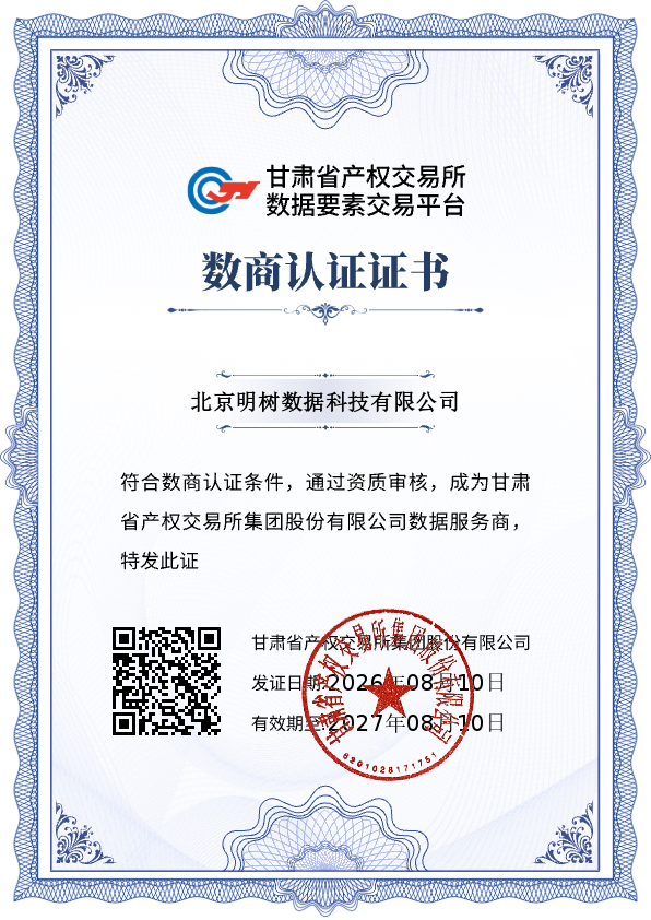 甘肅省產權交易所 數據要素交易平臺